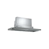 Bosch DFR097A52 Serie 4 Flachschirmhaube, 90 cm breit, Um- & Abluft, Made in Germany, EcoSilence Drive leiser und effizienter Motor, gleichmäßige LED-Beleuchtung, Silbermetallic