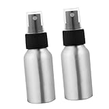 TOPBATHY 2 Stück Teiliges Aluminiumlegierung Sprühflaschen Nachfüllbare Wassersprayer mit Abnehmbarem Pumpendesign Auslaufsichere Kosmetikflaschen für Reise und Outdoor Leicht und