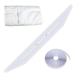 Abdichtungs-Set für Fensterklimagerät, Fenster-Set für Klimaanlage, ohne Bohren | Ersatzstoff für Windschutzscheibe für Wohnwagen, Garage, Winter, Kältelärm