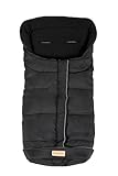 Altabebe AL2203C- 03 KlimaGuard Winterfußsack aus recyceltem Polyester für Kinderwagen, schwarz- schwarz