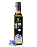 Kräuterland Bio Leinöl 250ml, bio Leinsamen, kaltgepresst,...