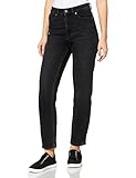Only Damen Onlemily Life Hw STR ANK DNM Nas997 Noos Jeans, Black Denim, 31W / 32L EU