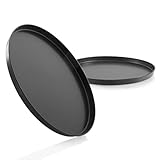 Grizzly Pizzablech rund 28 cm, 2er Set, antihaftbeschichtet, Backblech rund, vielseitig einsetzbar, Made in Germany