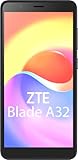 ZTE Smartphone Blade A32 (13, 84cm (5, 45 Zoll) HD Display, 4G LTE, 2GB RAM und 32GB interner Speicher, 5MP Hauptkamera Frontkamera, Dual-SIM, Android R GO) schwarz, 123402901021