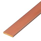 thyssenkrupp Kupferstange 10 x 3 mm in 1000 mm Länge | Flachprofil Kupfer Flachstange Flachmaterial | CW004A rundkantig R250