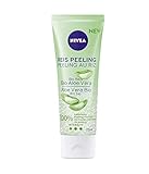 NIVEA Reis Peeling Bio Aloe Vera (75 ml), natürliche Gesichtsreinigung mit hoher Peeling-Intensität, Peeling für das Gesicht ohne Mikroplastik