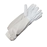 LATRAT 1 Paar Imkerhandschuhe, Ärmelbündchen belüftet Ärmel Universal Modell Imker Handschuhe Leder Bee Tools, perfekt für den Imker Anfänger（50cm）