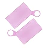 FOMIYES 2St Maskenhalter aus Silikon Aufbewahrungstasche für Faltbare Masken Wasserdichter Maskenbehälter tragbar maskenclip masken organizer Maskenaufbewahrungsclip Rosa