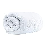 Komfortec Winterdecke 135x200 cm, 440gsm, warme Bettdecke für Winter, Decke Antiallergisch Blanket, Weiß