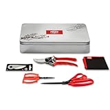 FELCO 933-1 Geschenkset für Floristen – Baum-, Reb- und Gartenschere, Blumenpflückschere und Mehrzweckschere in Profiqualität – Schweizer Präzisionswerkzeug