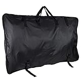 Hummelladen Aufbewahrungstasche für Klapptische - 120 x 75 x 8 cm - Transport Tasche - Tragetasche Campingtisch - schwarz - 300D Polyester - Wasserabweisend - mit Zugriemen