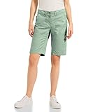 Cecil Damen B376478 Baumwollshorts, Fresh salvia Green, 33