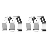 Goufride Universall Ein Stil Fleisch Thermometer Sonden Klammer Halter Umgebungs Temperaturwerte BBQ Raucher Oven Grill, Satz Von 4