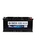 EDCON DC105910R Autobatterie 12V – 105Ah – 910A – Start-Stop Starterbatterie – Bleisäure AGM