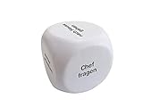 ewtshop® Anti-Stress Würfel, Entscheidungswürfel, Decisionmaker zum Knautschen als Anti Stress Mittel und zum Entspannen, 6 cm
