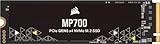 Corsair MP700 2TB PCIe Gen5 x4 NVMe 2.0 M.2 SSD - High-Density TLC NAND - M.2 2280 - DirectStorage-Kompatibel - Bis zu 10.000MB/sec - PCIe Gen4 & Gen3 Abwärtskompatibel - Schwarz
