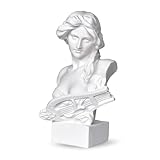 SAVOSWEET Resin Bust Statue Figur,6' 15cm Griechische Mythologie Göttin Artemis Bust Sculpture Figur für Home Ornament Office Bookshelf Decor Sketch Practice DIY Art Gift-Artemis