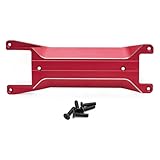 Für Traxxas Für Mini Für Maxx Monster Truck RC Auto Upgrade Teile Zubehör Metall Untere Chassis Abdeckung Platte Modell Zubehör RC Upgrades Modelle(Red)