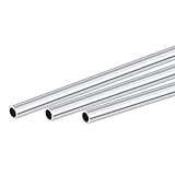 sourcing map 3 Stück 6063 Aluminium Rundrohr 8mm AD 6mm Innendurchmesser 300mm Länge Rohr