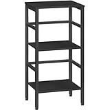 HOOBRO Leiterregal, Standregal, 3 Ebenen Bücherregal, Querstangen-Design, Multifunktionales Ablageregal, Stabiler Metallrahmen, Industriestil, für Wohnzimmer, Schlafzimmer, Arbeitszimmer EBB80CJ01