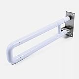 Toiletten Wandstützgriff Klappbar Sicherheitsgriff WC Haltegriff 60x 8x 20cm Handrail Stützgriff Aufstehilfe Behindertengriff Bad bis 500lbs für Senioren Behinderte