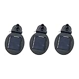 Storage Bag 3pcs Ersatz PVS Panel Mit Rotationsgebühren Konstruktionen Runde/quadratische PVS Panel Für Gartenbeleuchtung Austausch Von Gartenbeleuchtung Für Außenbeleuchtung