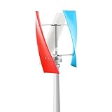400W Windturbinen Generator, 24V 3-Klinge Vertikale Windgenerator Wendel Windkraftanlage, IP67 Elektromagnetismus Windkraftanlage Komplettset mit Controller für Boote Pavillons Kabinen