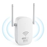 WLAN Verstärker WLAN Repeater WiFi Verstärker (1200 Mbit/s ，Dualband, 5GHz & 2.4GHz, 4 Modus, mit LAN/WAN Port, 2 Antennes, Kompatibel Allen WLAN Geräten) Yu-1