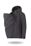 fun2bemum MEN 3 in 1 Papa Babytragejacke Tragejacke Vorne/Hinten Graphite (XL)