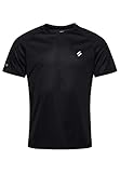 Superdry Herren Camiseta Deportiva Businesshemd, schwarz, XXL