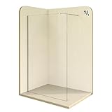 i-flair Duschabtrennung Walk In FIONA 120x200 cm Duschwand Dusche 10mm STARK aus DURCHSICHTIGEM NANO ESG Sicherheitsglas mit EDELSTAHL Wandprofil #740