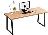 QINAIDI Gaming-Schreibtisch, moderner, einfacher Stil, stabiler Arbeitsplatz mit trapezförmigen Beinen, 119,4 cm / 139,7 cm Kiefernholz, einfach zu montierender Büroschreibtisch (Tischlänge: 1,2 m)