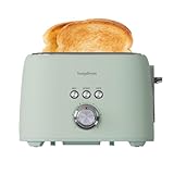 LONGDEEM 3,8 cm extra breiter Toaster mit 2 Schnitten aus Edelstahl mit hohem Hebel, 6 voreingestellten Einstellungen und Bagel/Auftauen/Abbrechen, Tablett