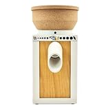 KoMo KoMoMio ECO Getreidemühle elektrisch – 250W Industriemotor – Buche-Multiplex & Kork-Trichter – für Weizen, Dinkel, Roggen, Mehl, Flockenquetsche, elektrische Mühle, Malzmühle – 12 Jahre Garantie