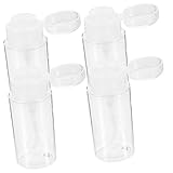NOLITOY 4 Stück Flasche Nagelentferner Gel-Nagellackentferner Pumpflaschen würfelunterlage leds leuchtmittel wasserflasche flüssige Flaschen nachfüllbare Flaschen das Haustier Transparent