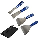 Professioneller Spachtelschneider, Farbschaber, Werkzeug, Edelstahl, Metallschaber zum Entfernen von Fugenfarbe, ergonomische Handwerkzeuge, 4/7 Stück