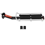 Halterung aus Aluminiumlegierung |Schnellspanner-Heckträger mit Rücklicht |Verstellbarer Gepäckträger für Straßen-/Mountainbikes |646 g, leicht