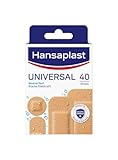 Hansaplast Universal Pflaster (40 Strips), schmutz- und wasserabweisende Wundpflaster, Pflaster Set mit starker Klebkraft & Bacteria Shield