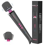 MARIELOVE Magic Wand Massagestab – Kabelloser Hochleistungs-Massager | Starke Vibration & 20 Stufen | Flexibler Kopf & Hautfreundliches Silikon | Wiederaufladbar & Leise | Ideal für Muskelentspannung