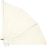 tectake 800577 Balkonfächer, witterungsbeständig, inkl. Montagematerial, Totalmaße (BxTxH): ca. 140x7,5x140cm - Diverse Farben - (Beige | Nr. 402874)