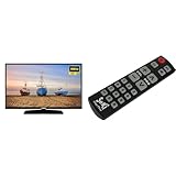 TELEFUNKEN XF32N550M 32 Zoll Fernseher (Full HD, Triple-Tuner) schwarz [2023] & Seki Easy Plus lernfähige Universal-Fernbedienung schwarz