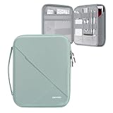 MoKo 9-11 Zoll Tablet Sleeve Tasche für Neue 11 Zoll iPad Air M3, iPadA16 2025, Pro M4, Air 5/4/3 10,9'/10,5', iPadPro 11 M2, 10./9/8 10,9/10,2, Tab S8/S9 11', Hard Eva Tasche mit Griff, Bodhi Grün