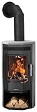 Justus 6531 23 Usedom 5 Kaminofen Stahl Schwarz/Speckstein/A+