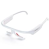 TOUCHBeauty Lichttherapiebrille, Schlaftherapiebrillen 2-in-1 Brillen mit Premium Grünem und Rotem Licht, für Besseren Schlaf, Energieschub, Jetlag (inkl. Reiseetui) AG-2146W (Weiß)