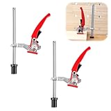 2 Stück Spannelement 20mm für Multifunktionstische, Niederhalter Hebelzwinge, Aluminiumlegierung Tischklemmen, Tischpressenhalterung für Werkbank Schnellspannzwinge, zum Schleifen, Schneiden