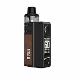 VOOPOO Drag E60 Kit, 60 W Drag E60 Box Mod 2550 mAh Batterie + 4,5 ml PnP II Pod passend für PnP-TW30 PnP-TW20 Spule, E-Zigarette, ohne Nikotin (Coffee)