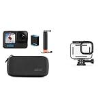 GoPro HERO10 Black Bundle – enthält HERO10 Black Kamera, den Handler & gehäuse (HERO10 Black/HERO9 Black) - Offizielles Zubehör