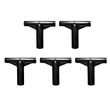 5 Pcs Schwarze T Förmige Rohrhülsen Trampolin Gehäusepolen Endkappen Für Trainingshäuser Teile Für Den Training Yard Teil