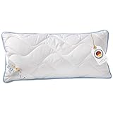 PROCAVE TopCoolKissen Kochfest 40x80 cm, Qualitäts-Stepp-Kissen, atmungsaktiv für Allergiker, Winter- und Sommerkissen 100% aus Deutschland
