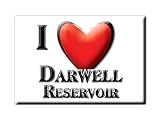 Enjoymagnets DARWELL Reservoir (ENG) Souvenir England England Fridge Magnet KÜHLSCHRANK Magnet ICH Liebe I Love